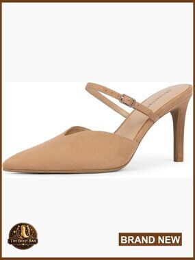 Pointed Toe Stiletto Heels Ankle Strap Pumps Mules Party Dress Shoes